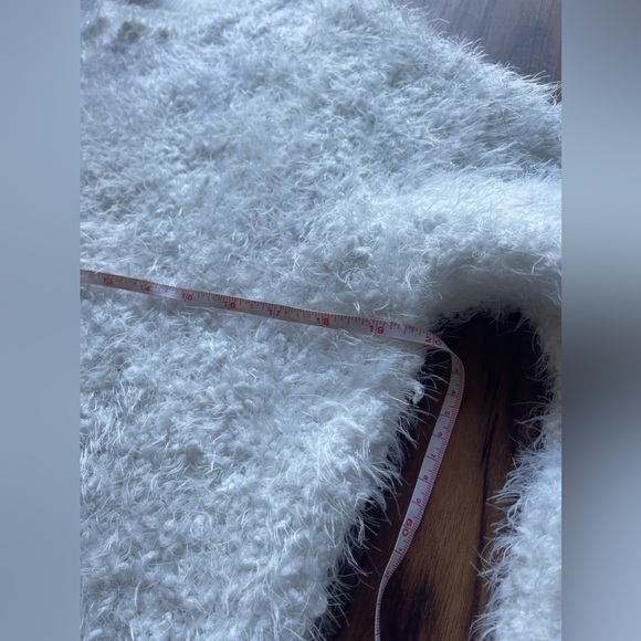 Joan Vass White Cozy Sweater Size L - Picture 8 of 10